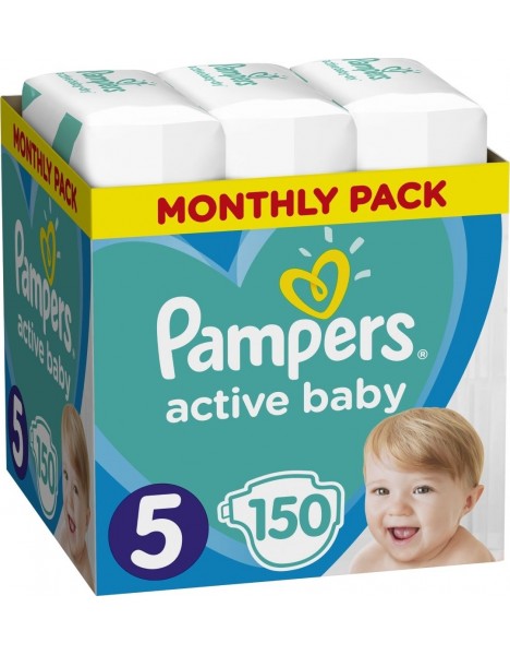 Pampers Active Baby Monthly Box No 5 (11-16kg) 150τμχ