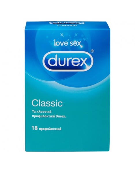 Durex Natural Προφυλακτικά με ήπια λίπανση , 18 τεμάχια