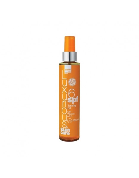 InterMed Luxurious Sun Care Tanning SPF6 Oil Ξηρό Αντηλιακό Λάδι για γρήγορο & έντονο Μαύρισμα, 200 ml