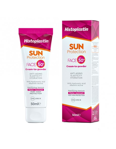 HEREMCO Histoplastin Sun Protection Face Cream to Powder Αντιηλιακή Κρέμα Προσώπου SPF50+ 50ml