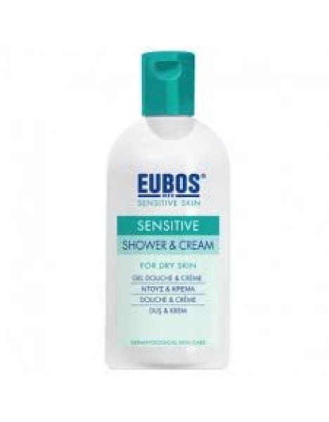 Eubos Sensitive Shower & Cream Απαλό Yγρό Kαθαρισμού 200ml
