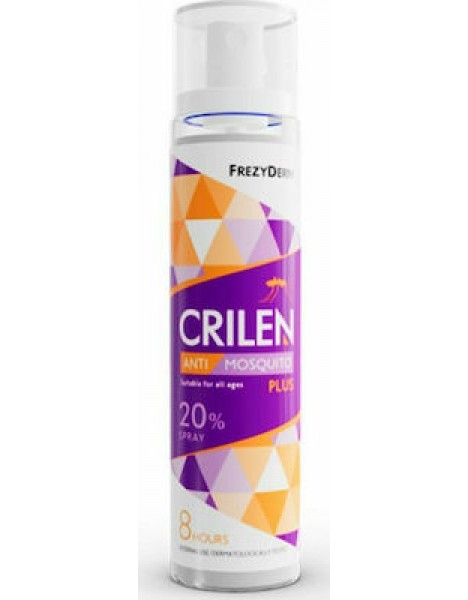 Frezyderm Crilen Anti Mosquito Plus 20% Άοσμο Εντομοαπωθητικό Γαλάκτωμα σε Spray Κατάλληλο για Παιδιά 100m